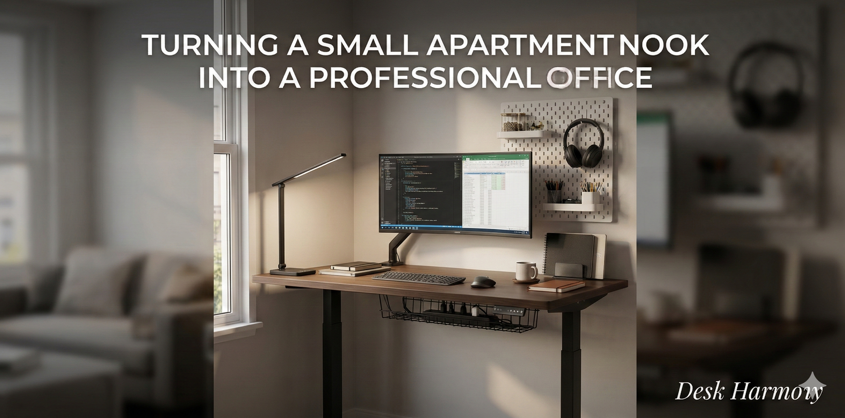 Turning a Small Apartment Nook into a Professional Office 🖥️