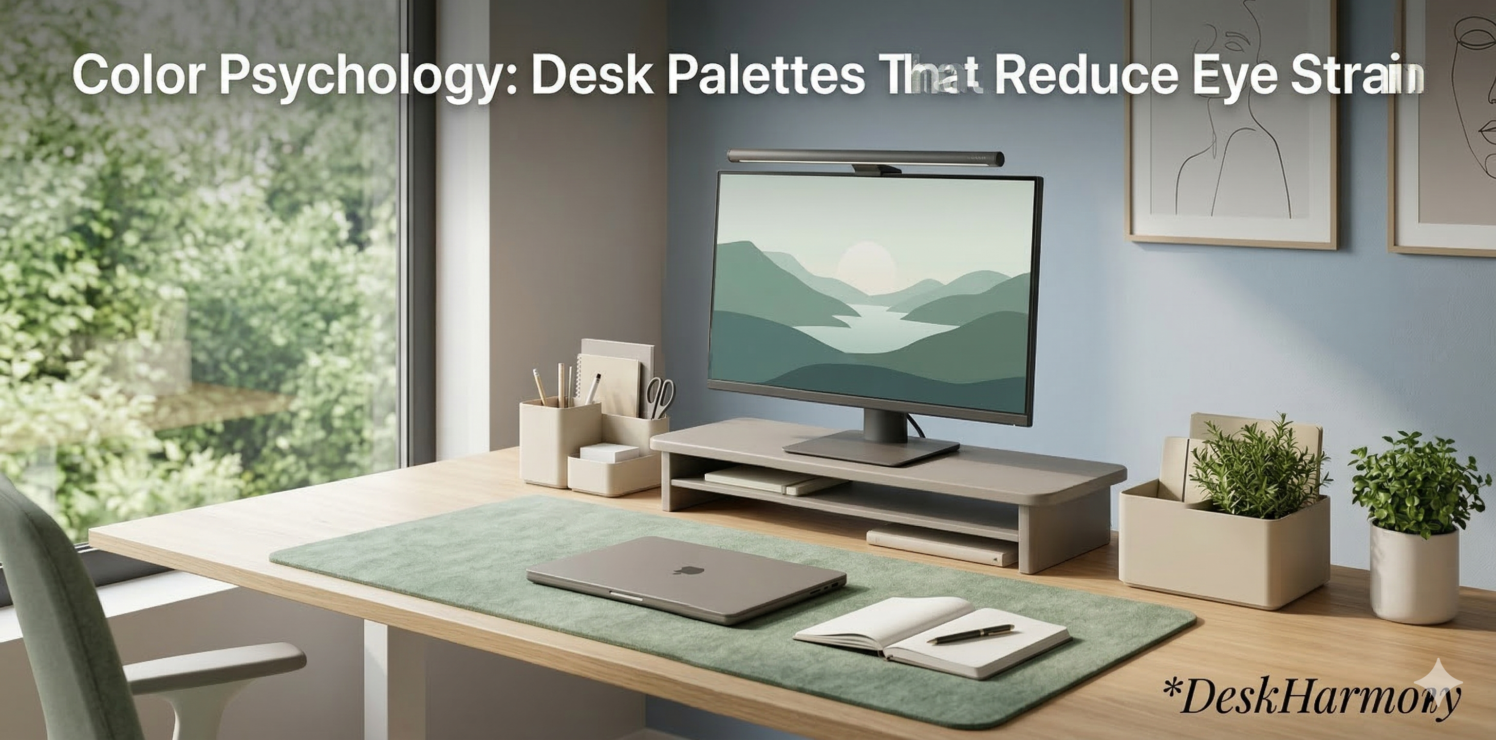 🎨 Color Psychology: Desk Palettes That Reduce Eye Strain