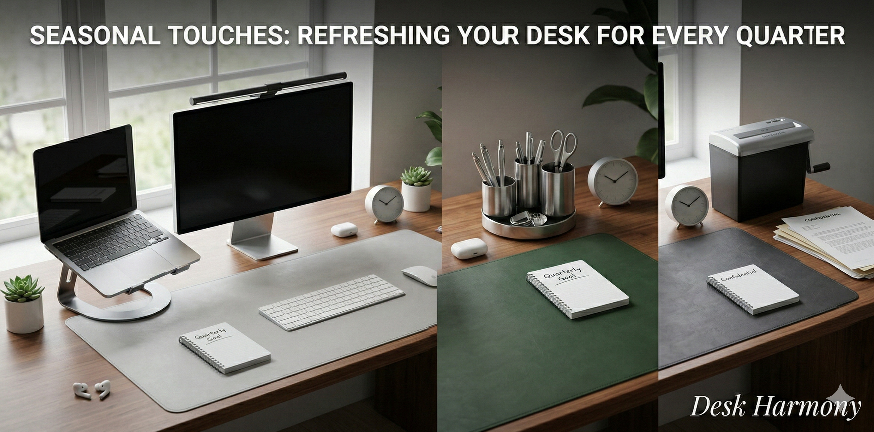 Seasonal Touches: Refreshing Your Desk for Every Quarter 🪴