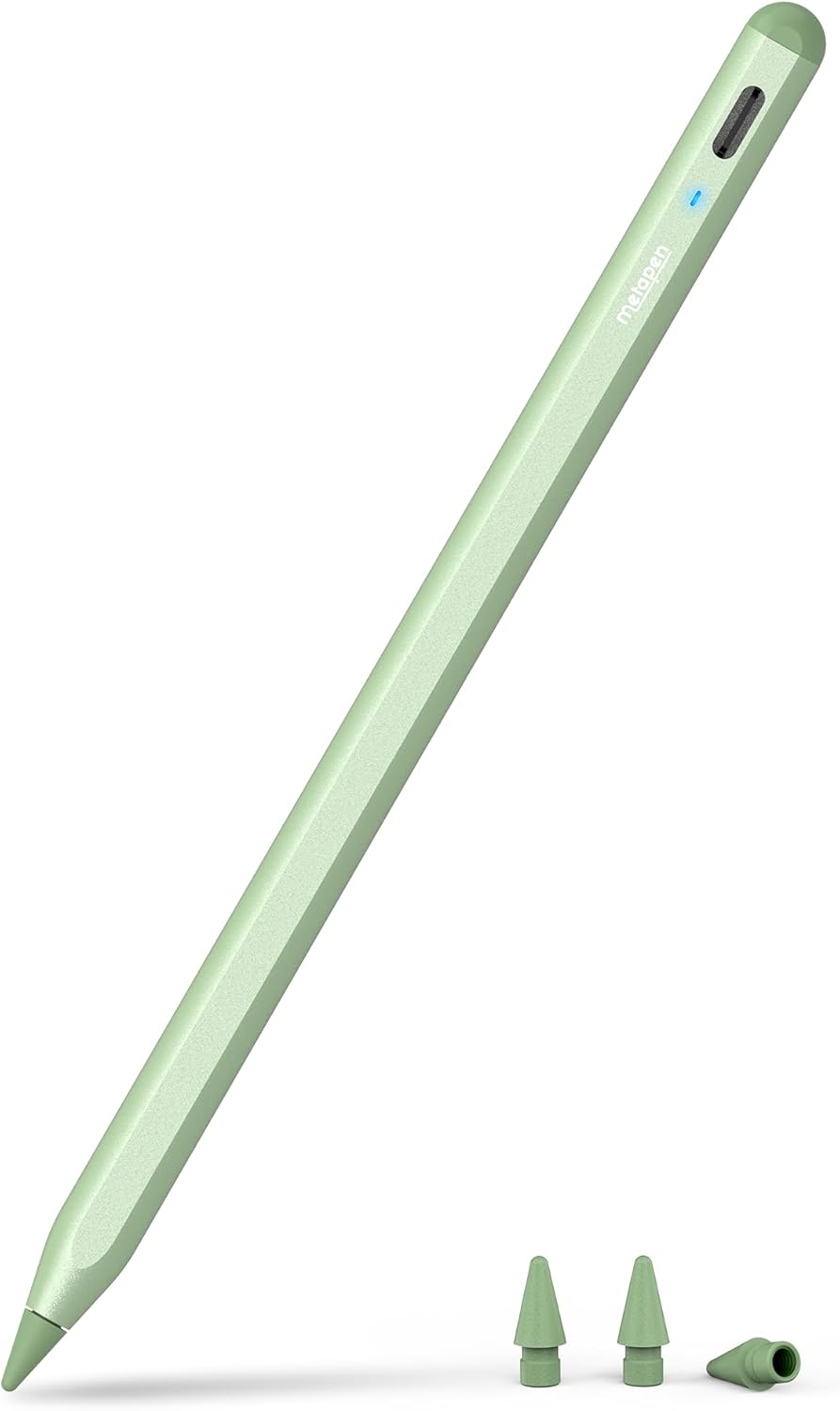 Metapen Pencil A8 for Apple iPad 2018-2025, (2X Faster Charge), Tilt Sensitivity, Pixel Precision, Stylus Pen for iPad 11/10/9/8/7/6th Gen, Pro 12.9/11/13-inch M4, Air 3/4/5/M2/M3, Mini 5/6th, Green