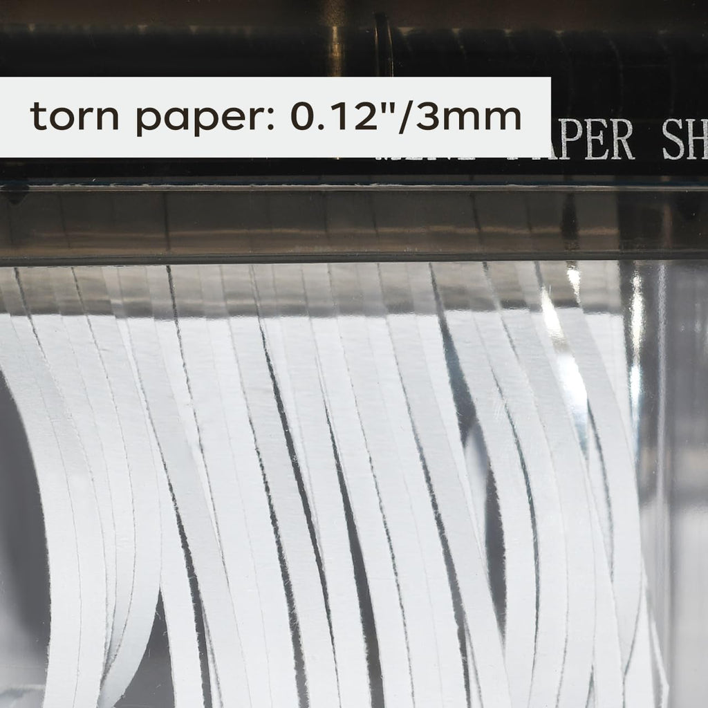 Minimalist Manual Hand Shredder - Portable Desktop Stationery & Document Cutting Tool, Black