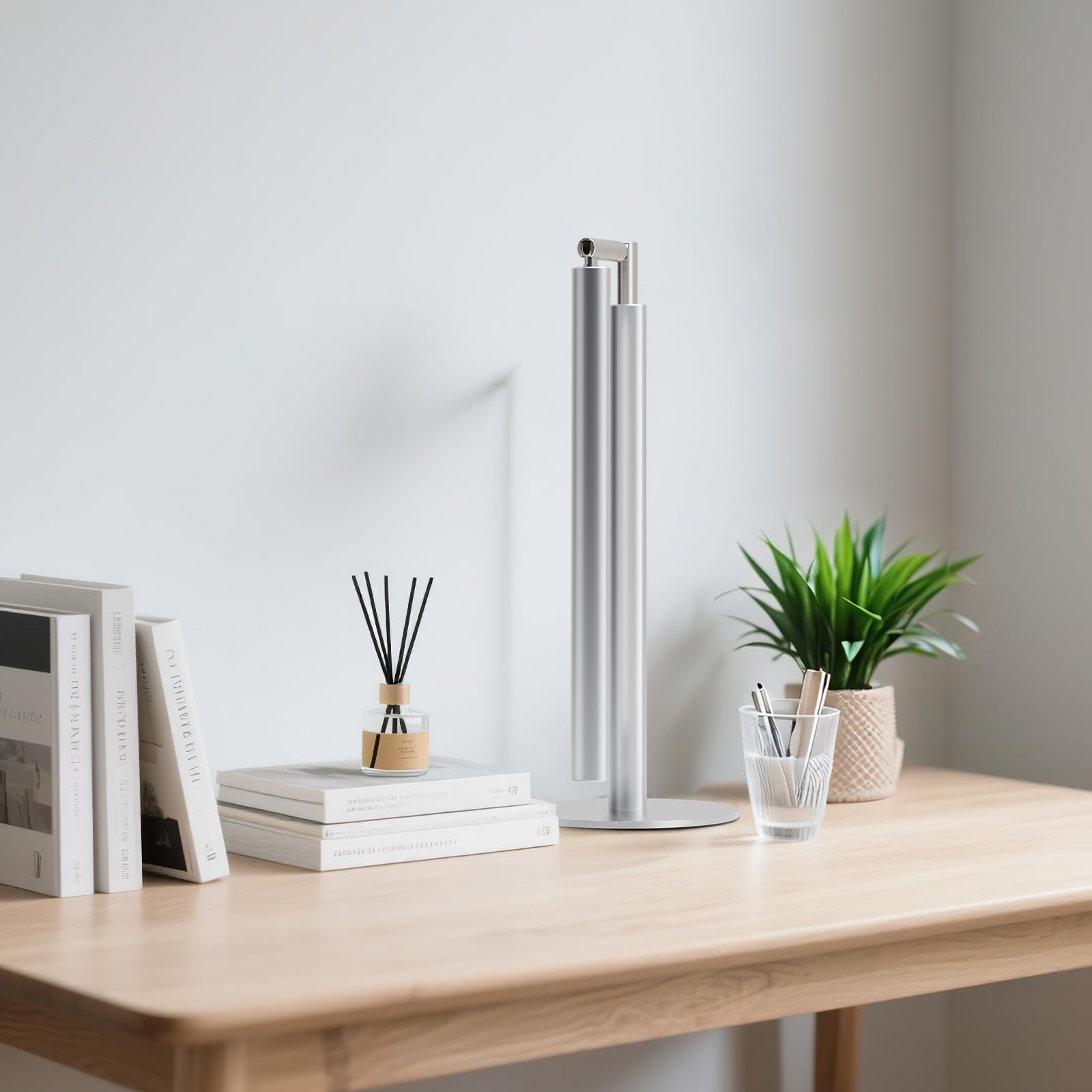 Foldable Metal LED Desk Lamp – 1200Lm Dimmable Task Light with Flexible Arm – 4 Color Temperatures for Home Office & Study