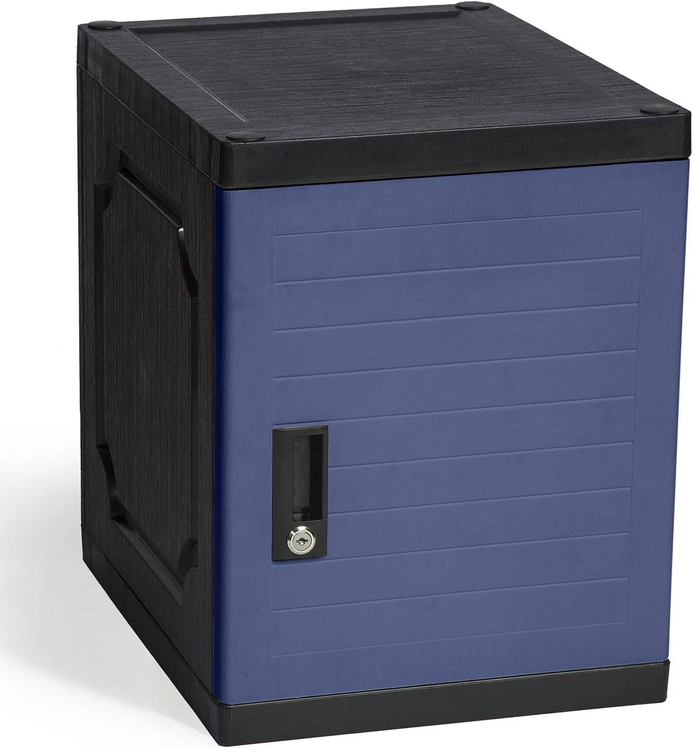 Jink Kids Locker, 19", Lockable/Stackable Storage Locker Box, Great for Home, School & Office (Royal Blue)