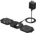 Wireless Charging Station for Apple Multiple Devices - 3 in 1 Foldable Magnetic Wireless Charger - Travel Charging Pad for iPhone 16 15 14 13 12 Pro Max Plus Watch & AirPods (Black)
