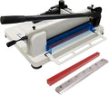 HFS(R) Heavy Duty Guillotine Paper Cutter Bundle - A4, 12'' Blade, 400 Sheet Capacity, Solid Steel Construction with Replacement Cutting Stick