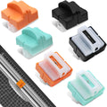 Trimmer Cutting Blades, 6Pcs Paper Cutter Replacement Blades for Paper Trimmers, Spring-Loaded Safeguard Design