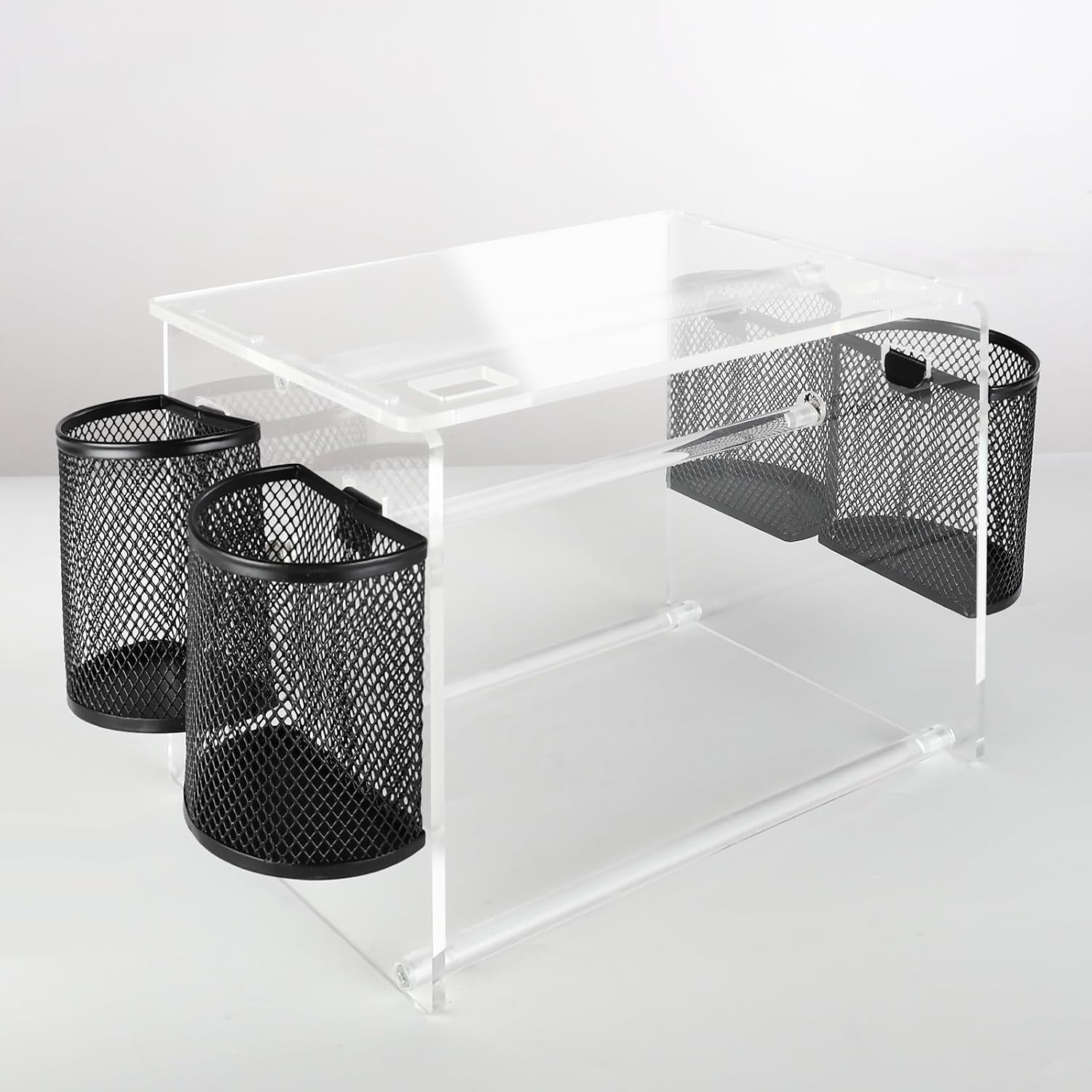 (Acrylic Label Machine Stand) Label Roll Holder for Rolls and Fanfold Labels,Acrylic Label Holder for Thermal Printer,Desktop Label Printer Holder for Home,Office,Study,Small Business