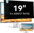 Mamol 19 Inch Computer Privacy Screen Filter for 5:4 Widescreen Monitor, Removable Eye Protection Anti Glare Spy Blue Light Filter Privacy Shield, Anti Scratch Screen Protector Film 19 In