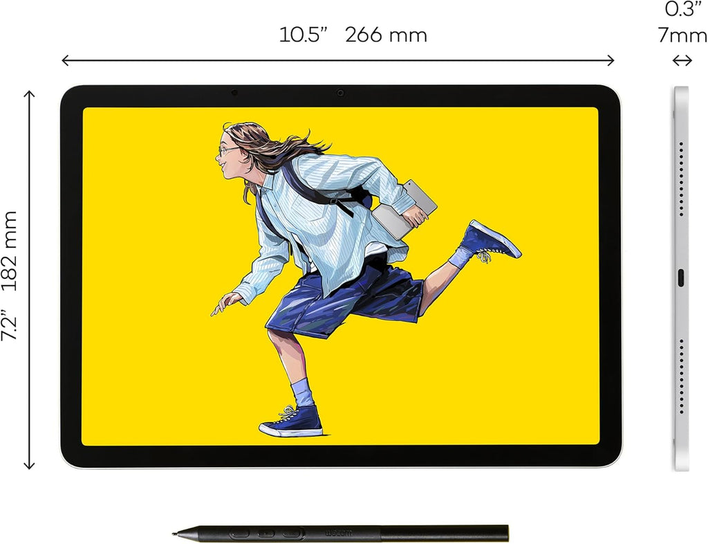 Wacom MovinkPad 11, Android Mobile Drawing Tablet, 11" with Battery-Free Slim Pro Pen 3, 8GB RAM/128 GB Storage, Quick Draw Feature, Anti-Glare Etched Glass Matte Screen, No Computer Needed