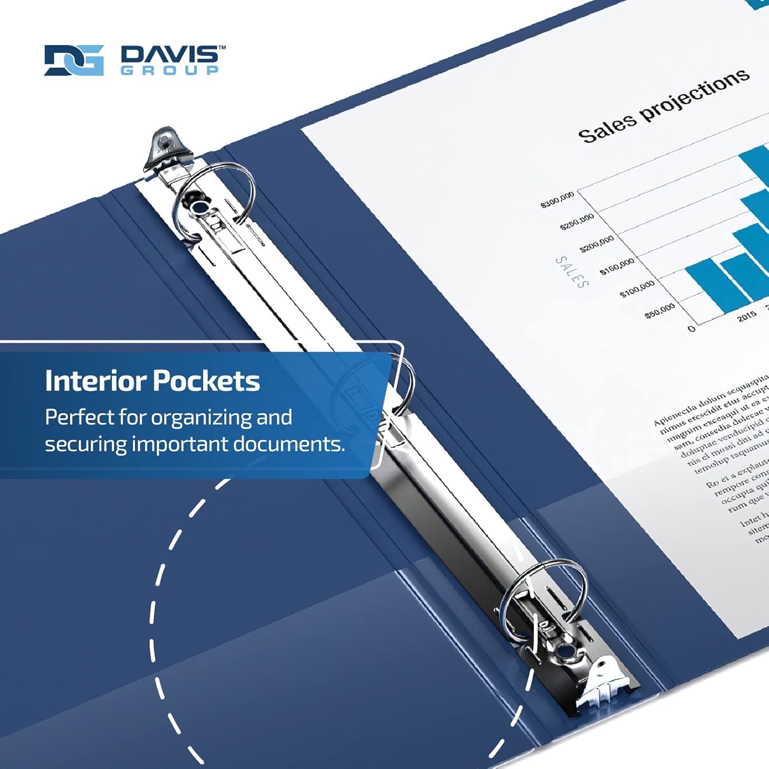 Premium Economy 6-Pack 3-Ring Binders for School or Office, Round-Ring Binders, 3 Inch, Royal Blue