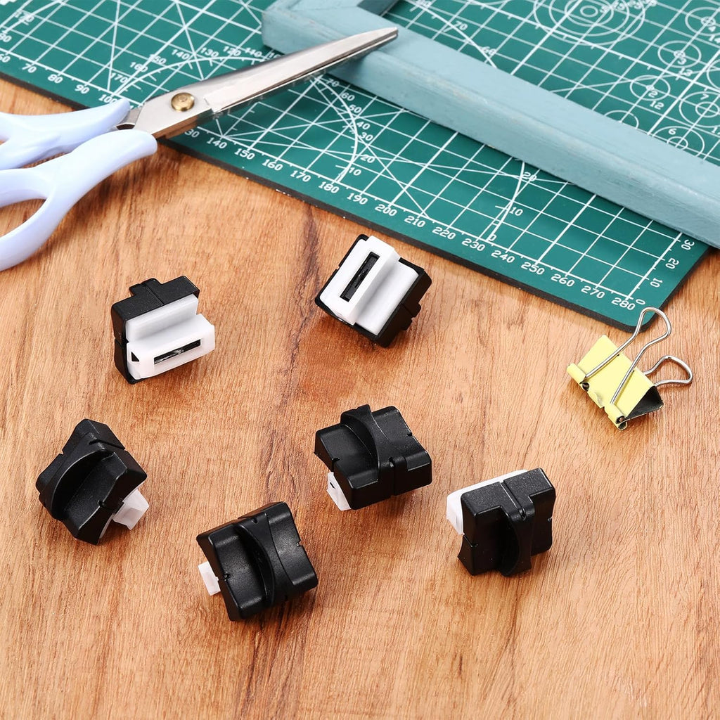 Honoson 6 Pieces Paper Cutter Replacement Blades Paper Trimmer Blades Refill Craft Cutting Replacement Blades for A4 Cutter(Black)