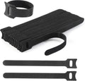 Reusable Cable Ties, 60 PCS 8 Inches Adjustable Cord Straps Wire Organizer Cord Wrap and Hook Loop Cable Management