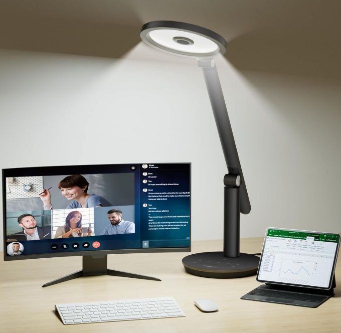 Eye-Caring H6 Sunturalux™ LED Desk Lamp - 800LM Dimmable Table Light with Timer & Touch Control for Home Office, Study & Bedroom (Available in 3 Colors)